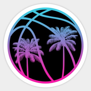 Miami Vice Basketball - Black alternate Sticker